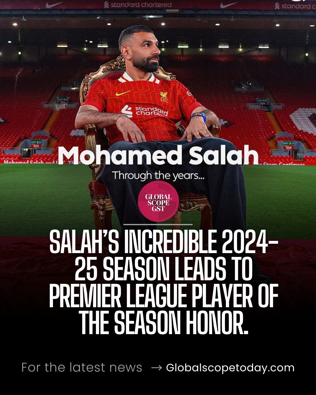 Salah’s incredible 2024-25 season leads to Premier League Player of the Season honor.